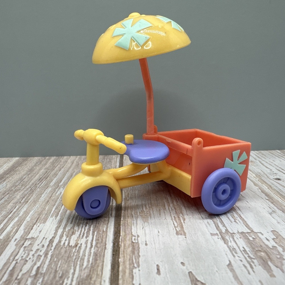 Littlest Pet Shop LPS #1846 Pets On The Go 2010 Tricycle Ice Cream Cart